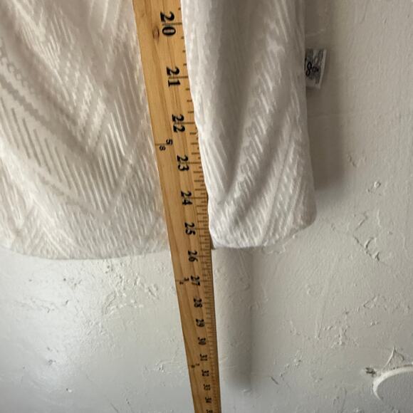 prAna‎ White Chevron Pattern Racerback Tank Top M Activewear Yoga Layering - Picture 6 of 6